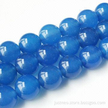 4 to 18mm white agate semi-precious loose beads gemstone, round, polished